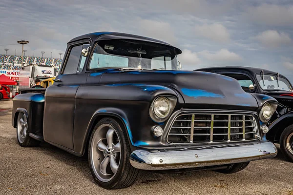 Daytona Beach 2020 November 1956 Chevrolet 3100 Egy Helyi Autókiállításon — Stock Fotó