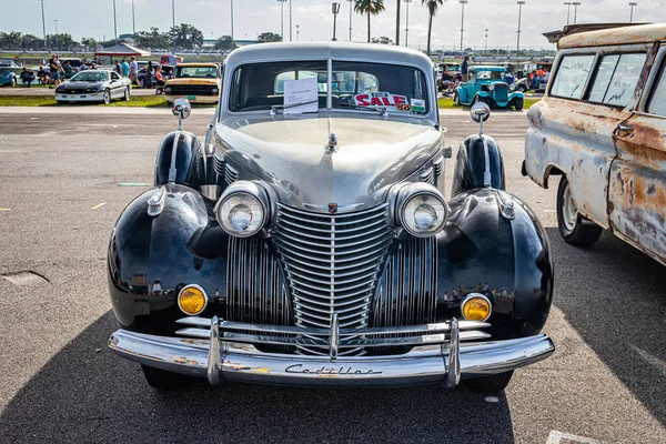 Daytona Beach Νοεμβρίου 2020 1940 Cadillac Series Τοπική Έκθεση Αυτοκινήτων — Φωτογραφία Αρχείου