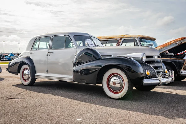 Daytona Plajı Kasım 2020 1940 Cadillac Serisi Yerel Bir Araba — Stok fotoğraf