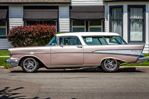 Carson City Juli 2021 1957 Chevrolet Nomad Geparkeerd Aan Een — Stockfoto