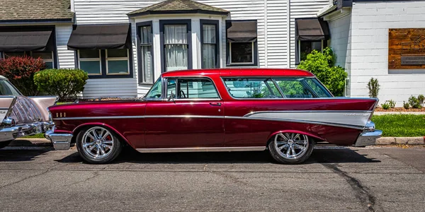 Carson City 2021 Július 1957 Chevrolet Nomad Egy Helyi Utcán — Stock Fotó