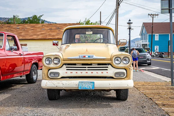 Вирджиния Сити Северная Каролина Июля 2021 Года 1958 Chevrolet Apache — стоковое фото