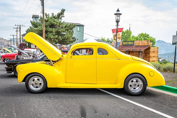 Virginia City Július 2021 Testreszabott 1940 Ford Deluxe Coupe Egy — Stock Fotó