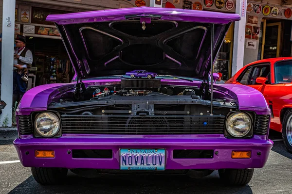 Virginia City Juli 2021 1969 Chevrolet Nova Coupe Lokal Bilmässa — Stockfoto