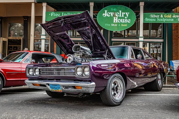 Virginia City July 2021 1969 Plymouth Road Runner Local Car — Stock Photo, Image
