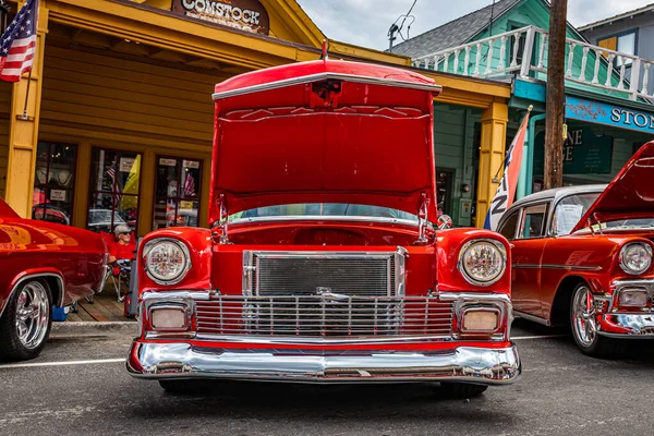 Virginia City Július 2021 1956 Chevrolet Belair Kemény Kupé Egy — Stock Fotó