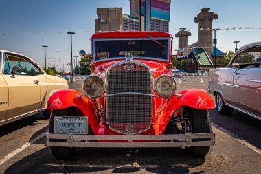 Reno, NV - 3 Ağustos 2031 Ford Model A Standart Fordor Sedan Yerel bir araba fuarında.