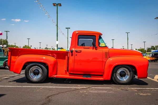 Reno August 2021 1956 Ford F100 Pickup Truck Local Car — 스톡 사진