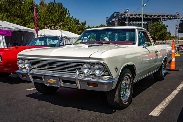 Reno August 2021 1966 Chevrolet Camino 픽업트럭 Local Car Show — 스톡 사진