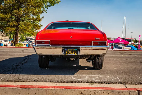 Reno Augusztus 2021 1970 Chevrolet Nova Hardtop Coupe Egy Helyi — Stock Fotó