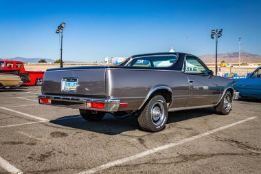 Reno, NV - 4 Ağustos 2021 Chevrolet El Camino Kamyon Yerel bir araba fuarında.