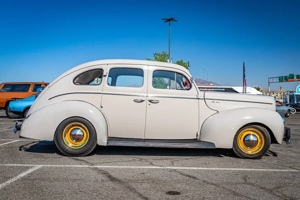 Reno Agosto 2021 1940 Ford Deluxe Fordor Sedán Una Feria —  Fotos de Stock