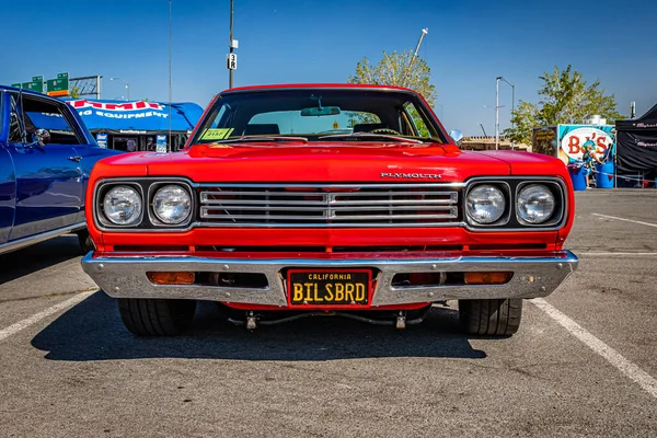 Reno Αυγούστου 2021 1969 Plymouth Road Runner Coupe Τοπική Έκθεση — Φωτογραφία Αρχείου