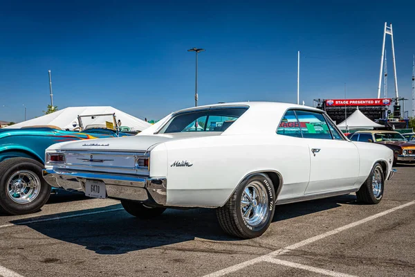 Reno August 2021 1966 Chevrolet Chevelle Malibu Coupe Local Car — 스톡 사진