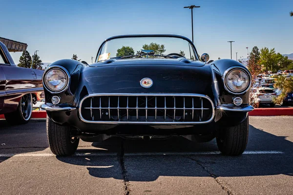 Reno Augustus 2021 1957 Chevrolet Corvette Convertible Een Lokale Autoshow — Stockfoto