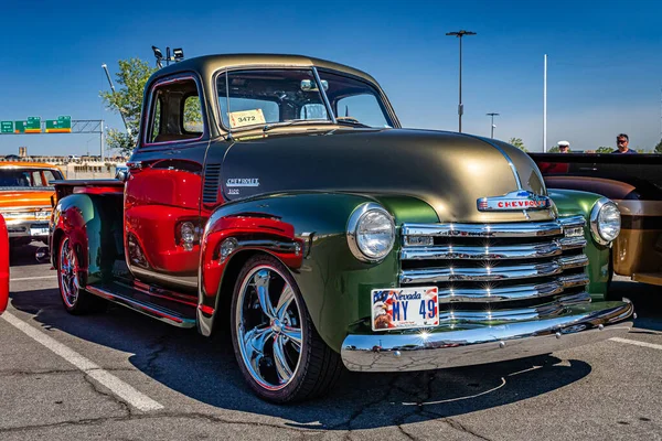 Reno Αυγούστου 2021 1949 Chevrolet Advance Design 3100 Pickup Φορτηγών — Φωτογραφία Αρχείου