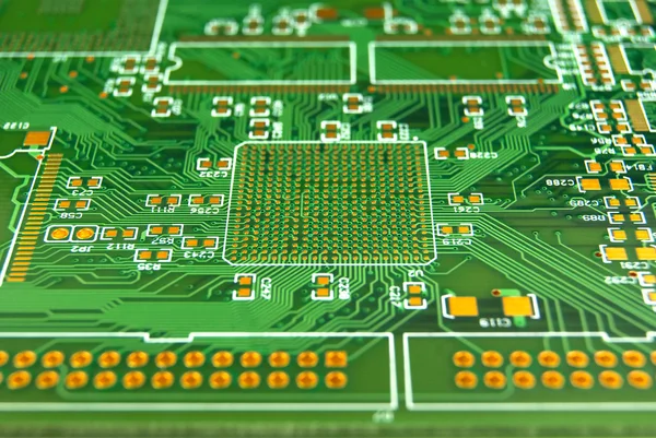 Carte de circuit imprimé en gros plan — Photo