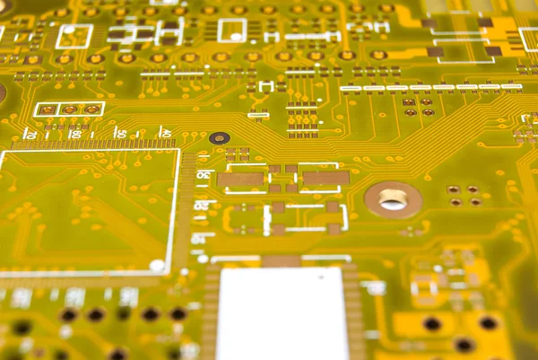 Primer plano de la placa de circuito impreso — Foto de Stock