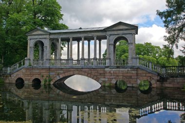 Marble Bridge in the park Tsarskoye Selo