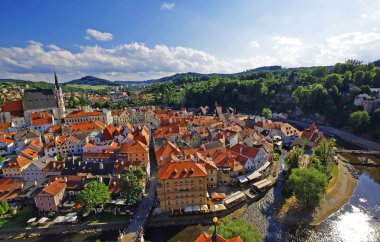 Havadan görünümü ortaçağdan kalma şehir