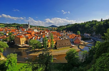 Havadan görünümü ortaçağdan kalma şehir