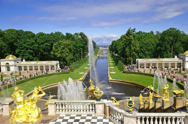 stock image Grand fontain cascade in Petrodvorets