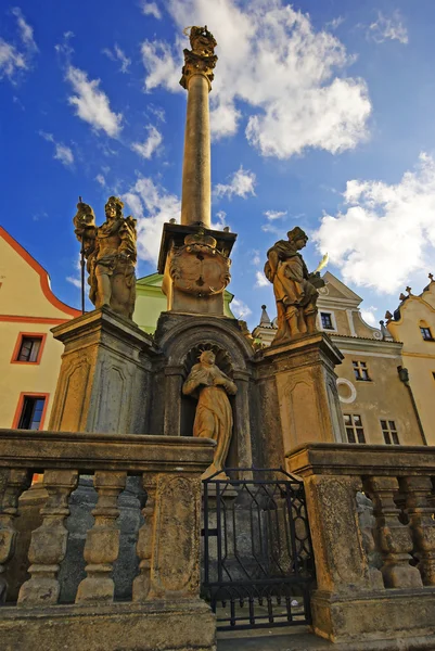 Hlavní náměstí v Českém Krumlově — Stock fotografie