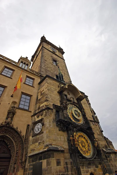 Old Town tower astronomical clock in Prague ストックフォト