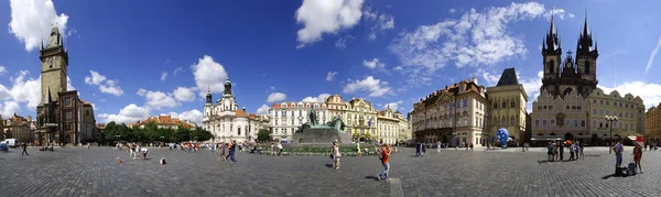 Old Town Square Pragi panorama — Zdjęcie stockowe