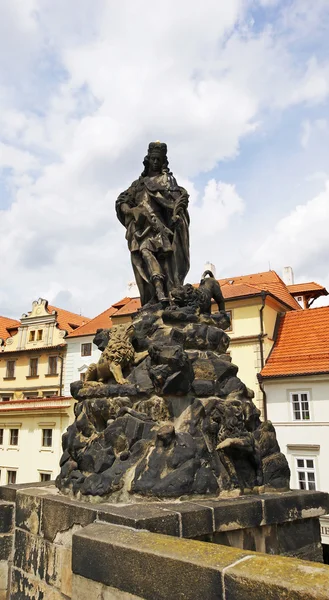 St. Vith sochy na Karlově mostě v Praze — Stock fotografie