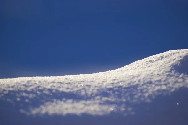 Frozen pile of snow dune closeup background