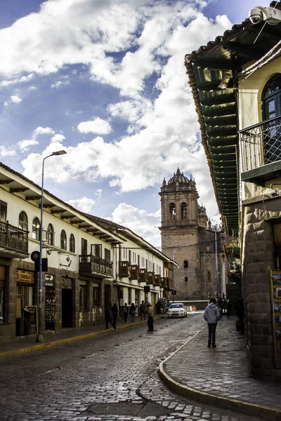 Cusco Square Street Peru — Stock Photo, Image