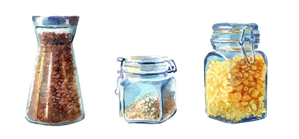 Kitchen jars — Stock Photo, Image