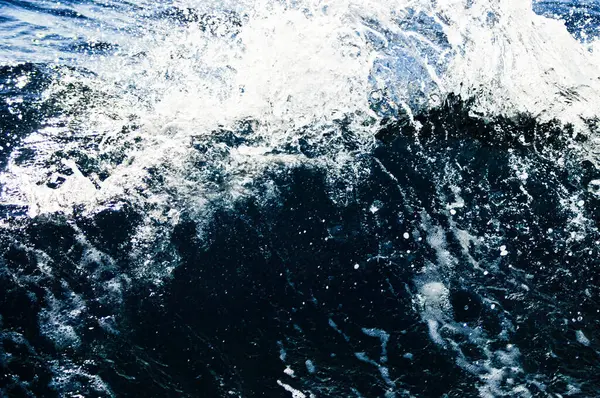 Fondo Onda Azul Con Espuma Blanca —  Fotos de Stock