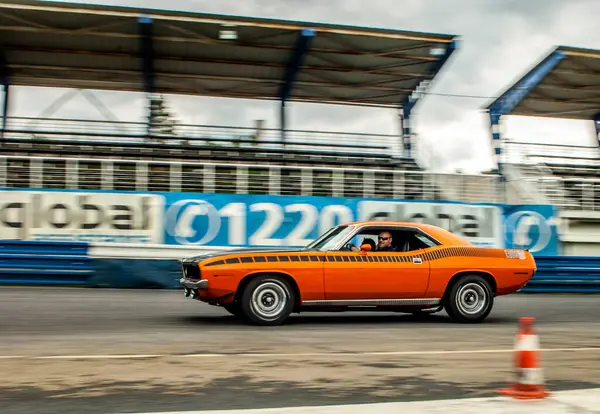 Kiev Ukraine August Porsche Retro Car Track Kiev Autosports — Stock Photo, Image