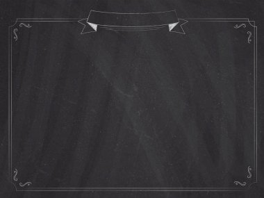 Cafe menü retro blackboard arka plan