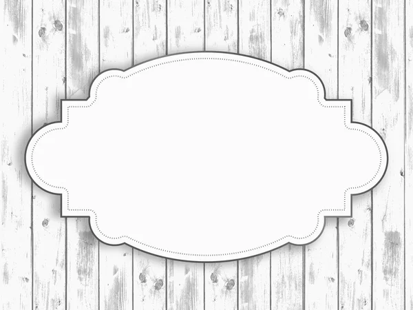 Panneau de magasin d'affaires rétro sur fond blanc en bois — Image vectorielle