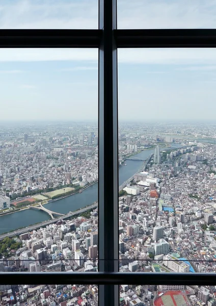 Japan Tokyo city from skytree tower — Stock Photo, Image