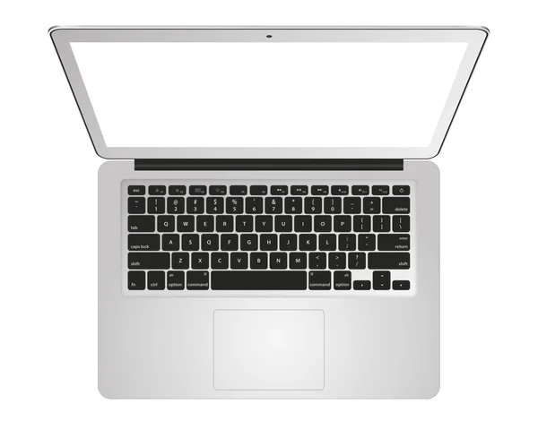 アップルの Macbook Air のノートブック コンピューターのモックアップ — ストック写真