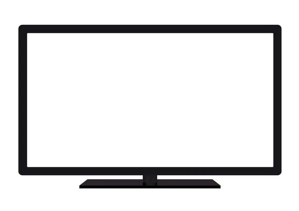 Isolado OLED preto plana inteligente ampla TV — Fotografia de Stock