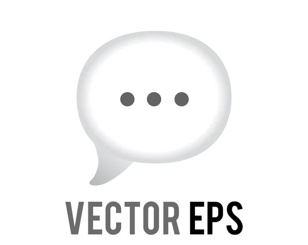 Izolované Vektorové Kreslené Styl Balón Ikona Představují Mluvené Slovo Komiksu — Stockový vektor