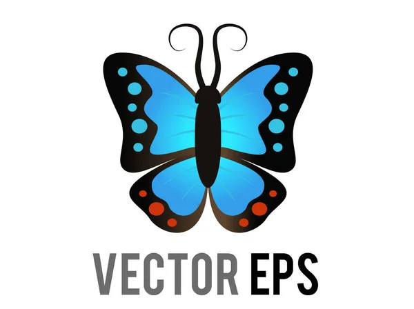 Vecteur Isolé Belle Icône Papillon Insecte Ailé Avec Des Ailes — Image vectorielle