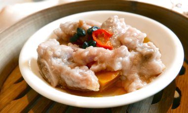 Çin yemeği dim sum Steamed Domuz kaburga 