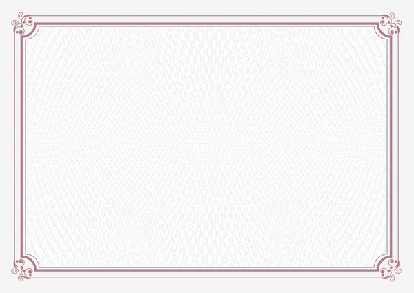 Красная граница A4 размер сертификата ретро бумажный фон — стоковое фото