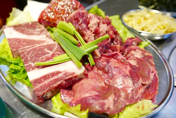 Korean barbecue meal set — Stock Photo, Image