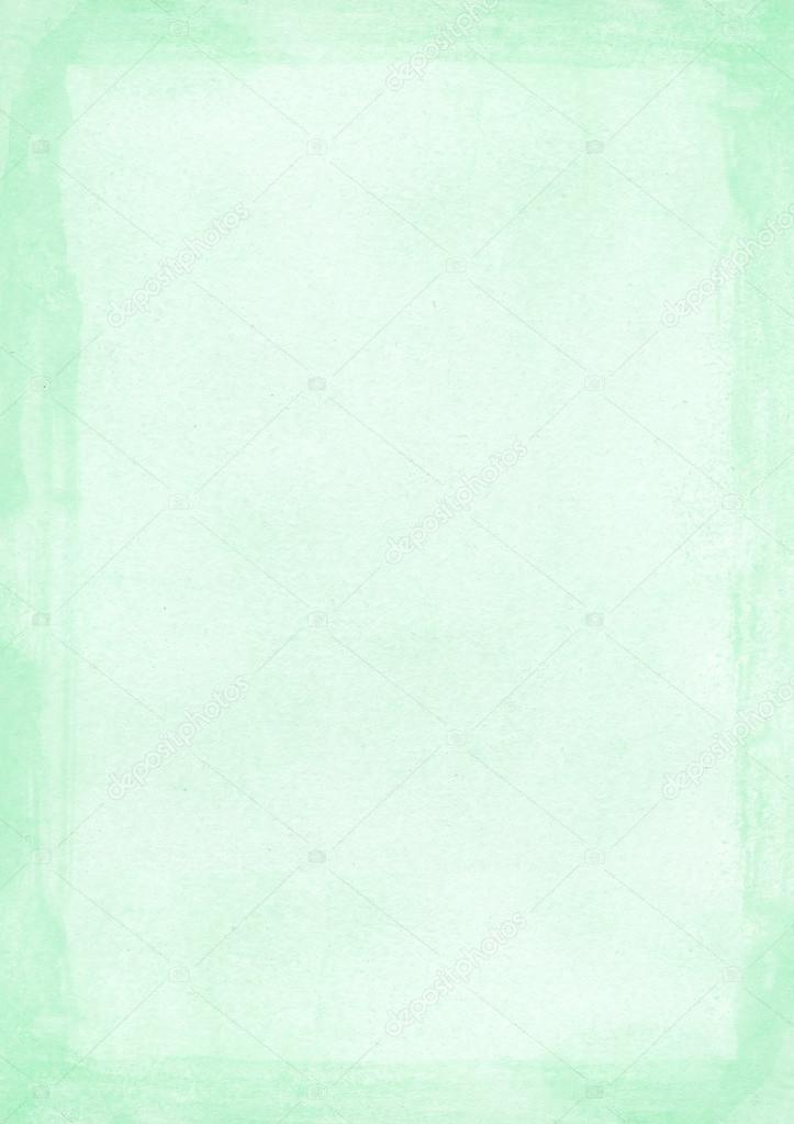 Vertical light mint green A4 size retro style paper background Stock
