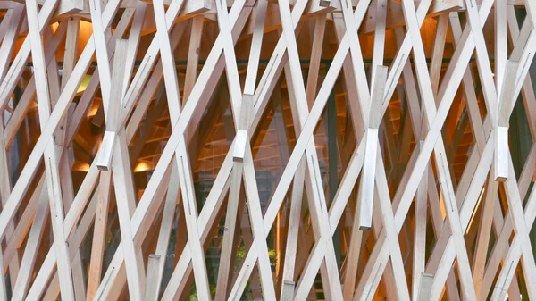Patrón de madera en el edificio externo — Foto de Stock