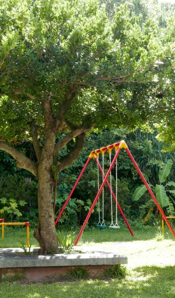 Balanças coloridas do parque — Fotografia de Stock