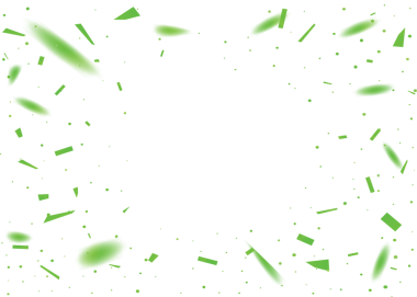 Yeşil konfeti ve noktalar boş arkaplan, bayramlık Noel tasarımı