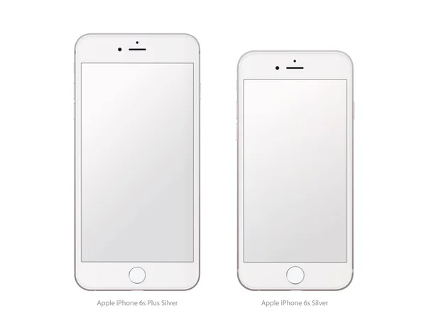 Apple iPhone 6s Plus Argent — Image vectorielle